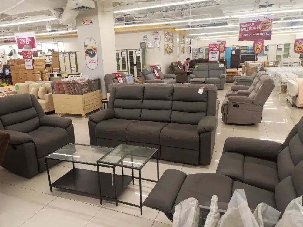 Sofa set Recliner murah