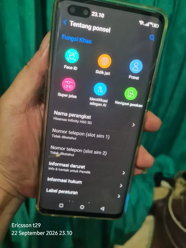 Hisense Infinity H60 5G  Ram 8/129