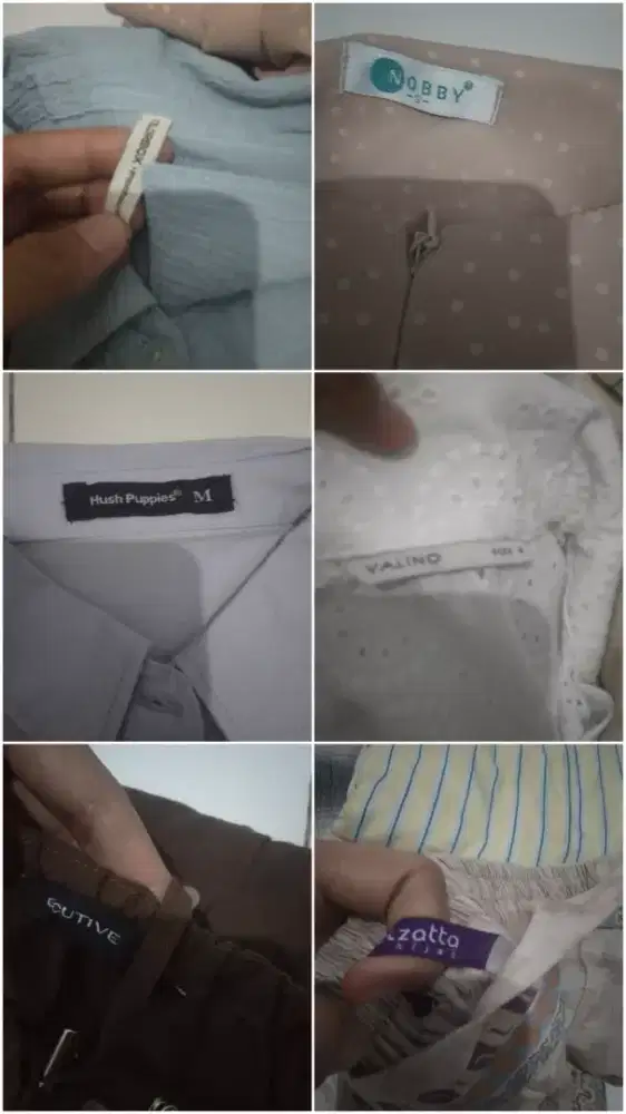Baju branded masih baru