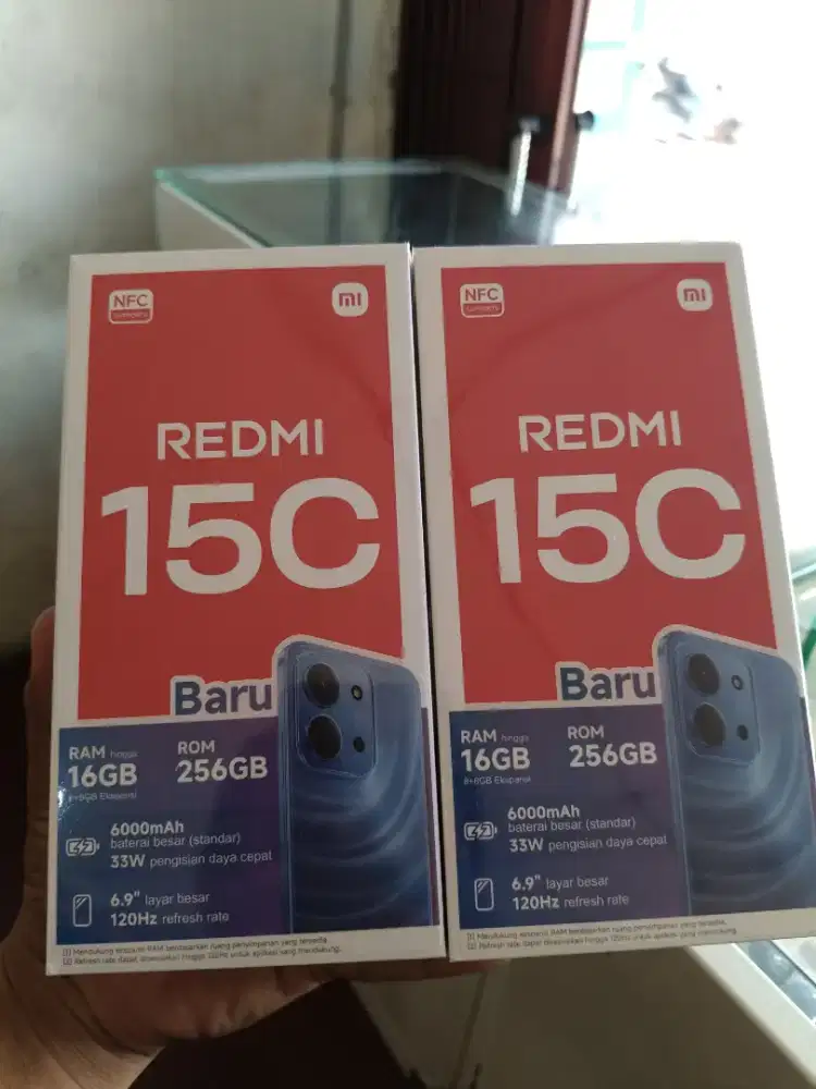 New redmi 15c ram8/256 garansi resmi 1 tahun