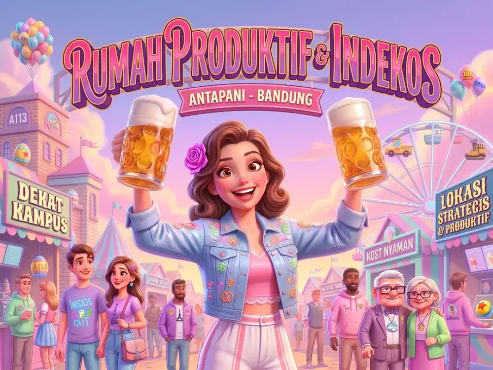 JUAL RUMAH KOST DI ANTAPANI, CICAHEUM, KIARACONDONG, BANDUNG.