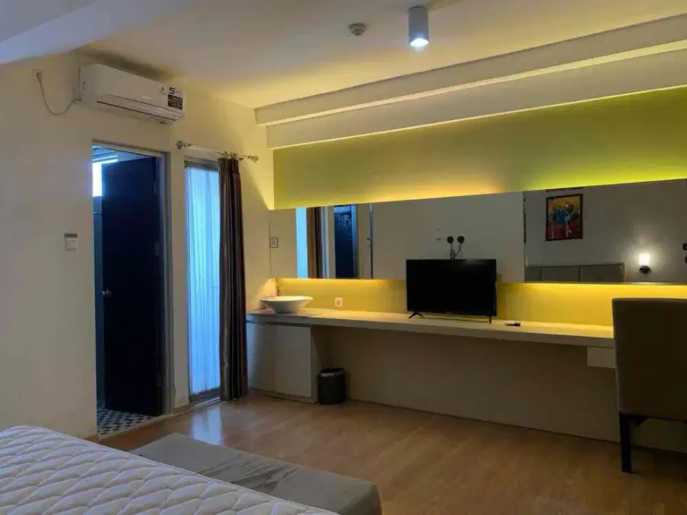 Full furnish terawat‼2BR jadi 1 BR  loss apartemen gunawangsa manyar