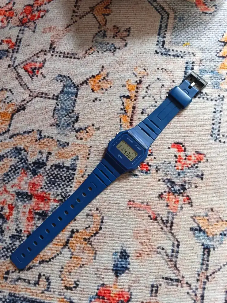 Casio f91w blue