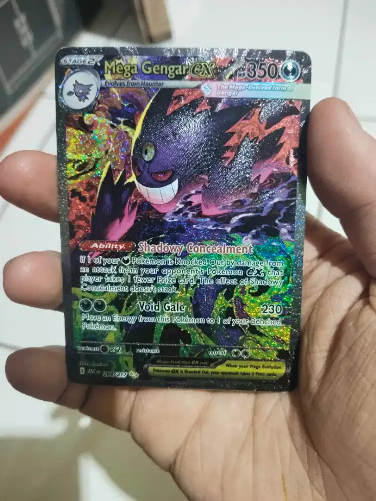 Mega Gengar EX 284/217 SIR (Texture Replica) Kartu Pokemon English