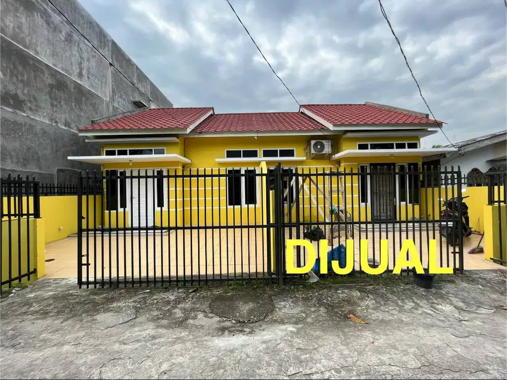 DIJUAL RUMAH TIPE 60/90 CANTIK BEBAS BANJIR RANTAU LABAN TEBING TINGGI