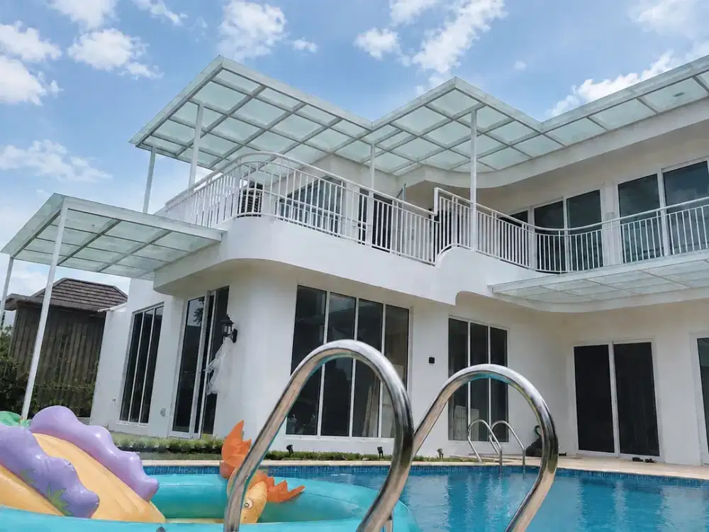 Dijual Rumah Mewah 2 Lantai Kolam Renang di Rancamaya Bogor Bo298