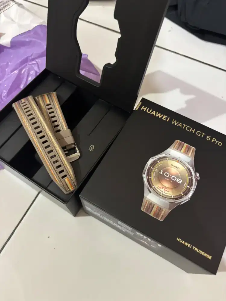 Jam Huawei GT 6 Pro Brown baru pakai 2x garansi panjang