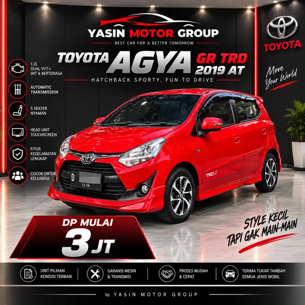 Agya G TRD 1.2 2019 AT DP 3JT