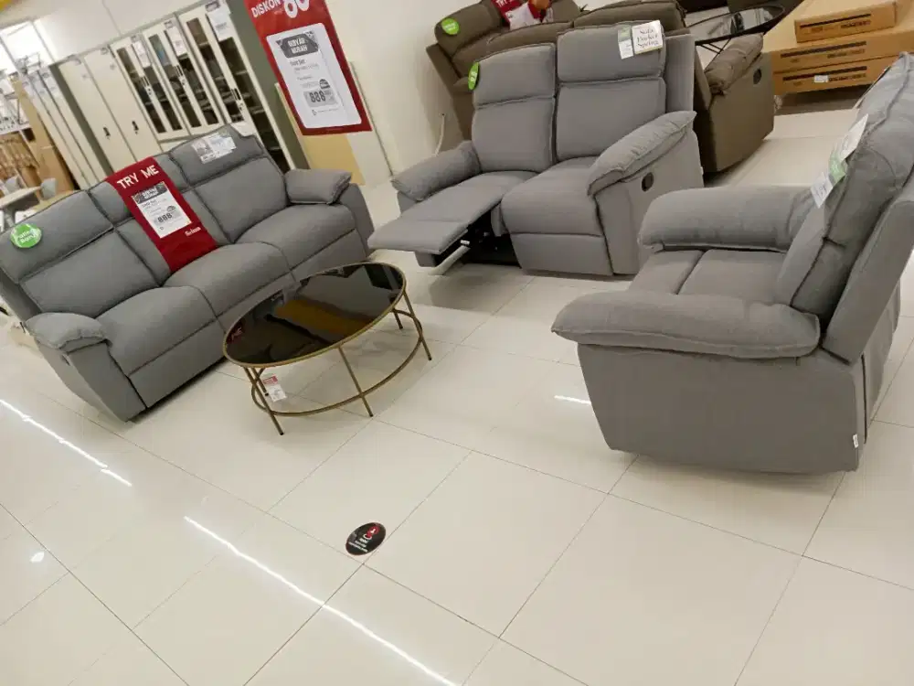 SOFA SET RECLINER MURAH