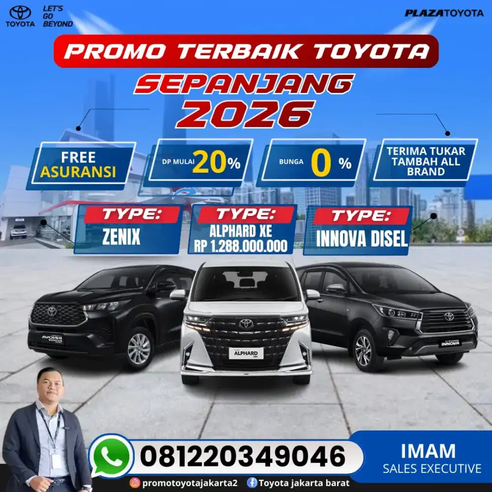 INFO PROMO TOYOTA JAKARTA TERBAIK HUBUNGI IMAM