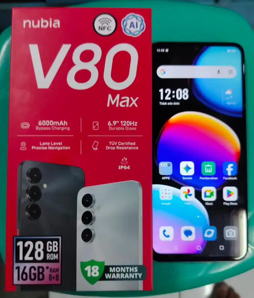 ZTE NUBIA V80MAX 8+8/128Gb LIKE NEW