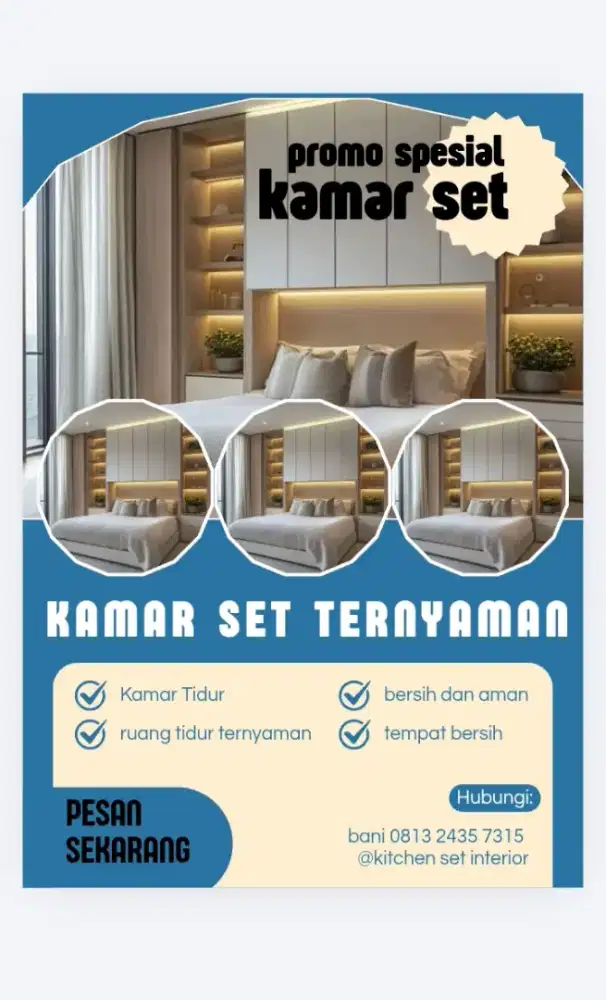Kamar set minimalis estetik