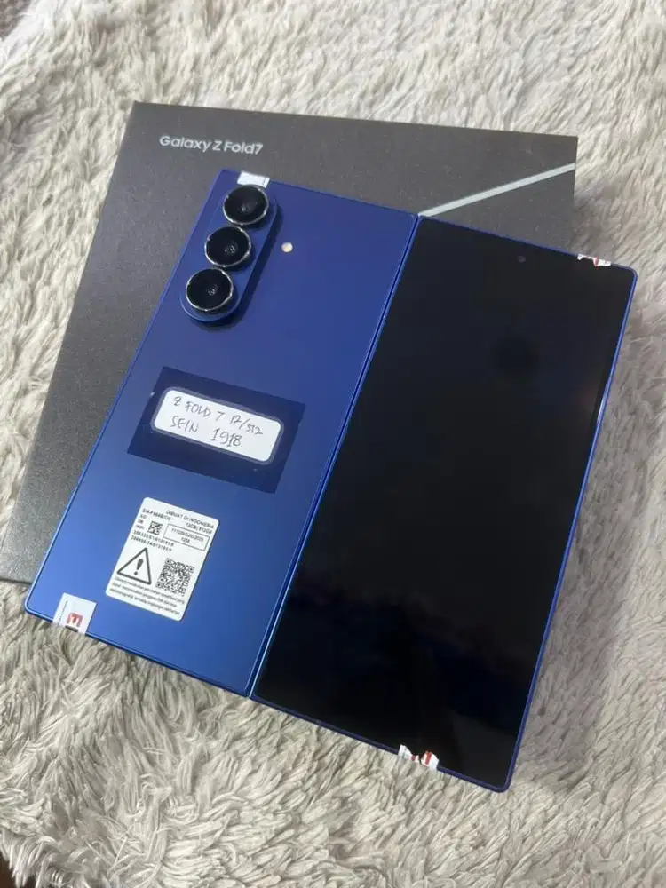 Samsung Z fold 7 12/512gb resmi indo fullset oem