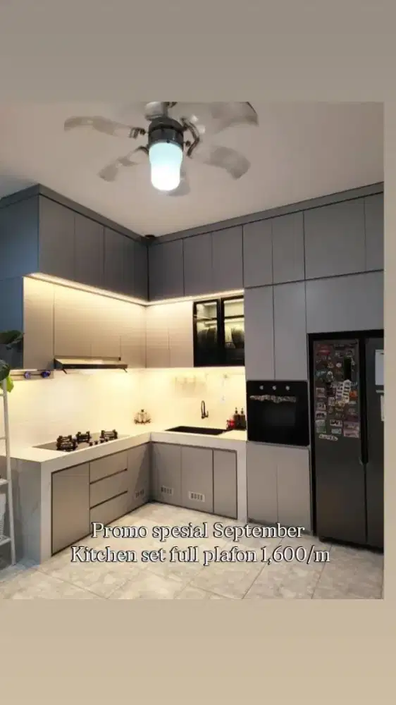 Kitchen set full plafon