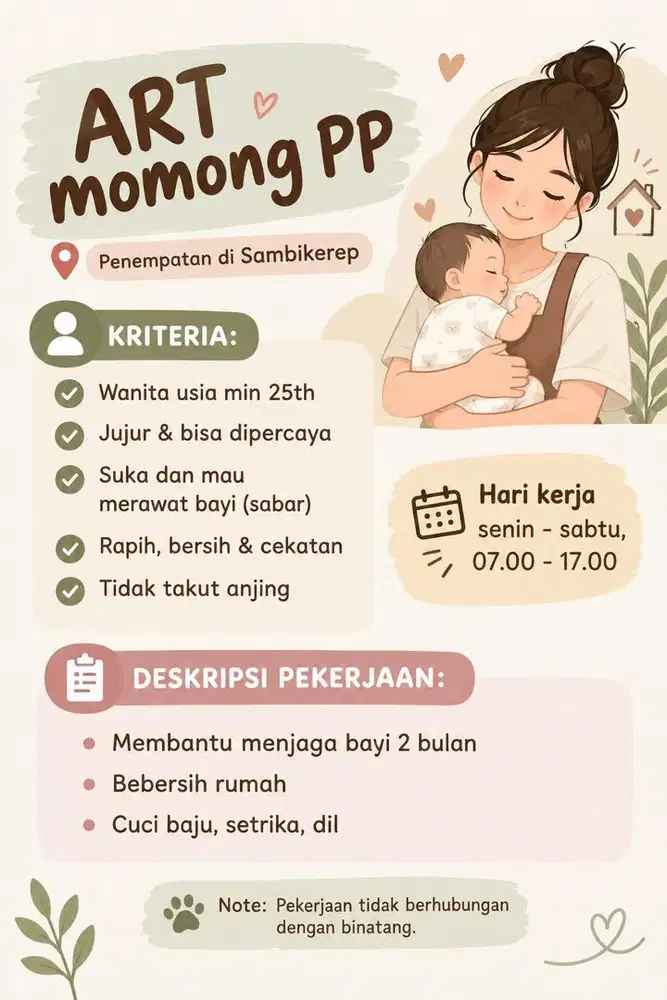 ART Momong PP surabaya barat
