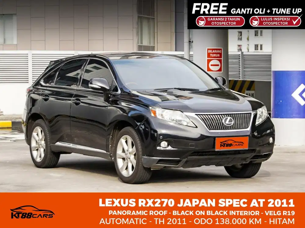 Lexus Rx270 jepang THN 2011