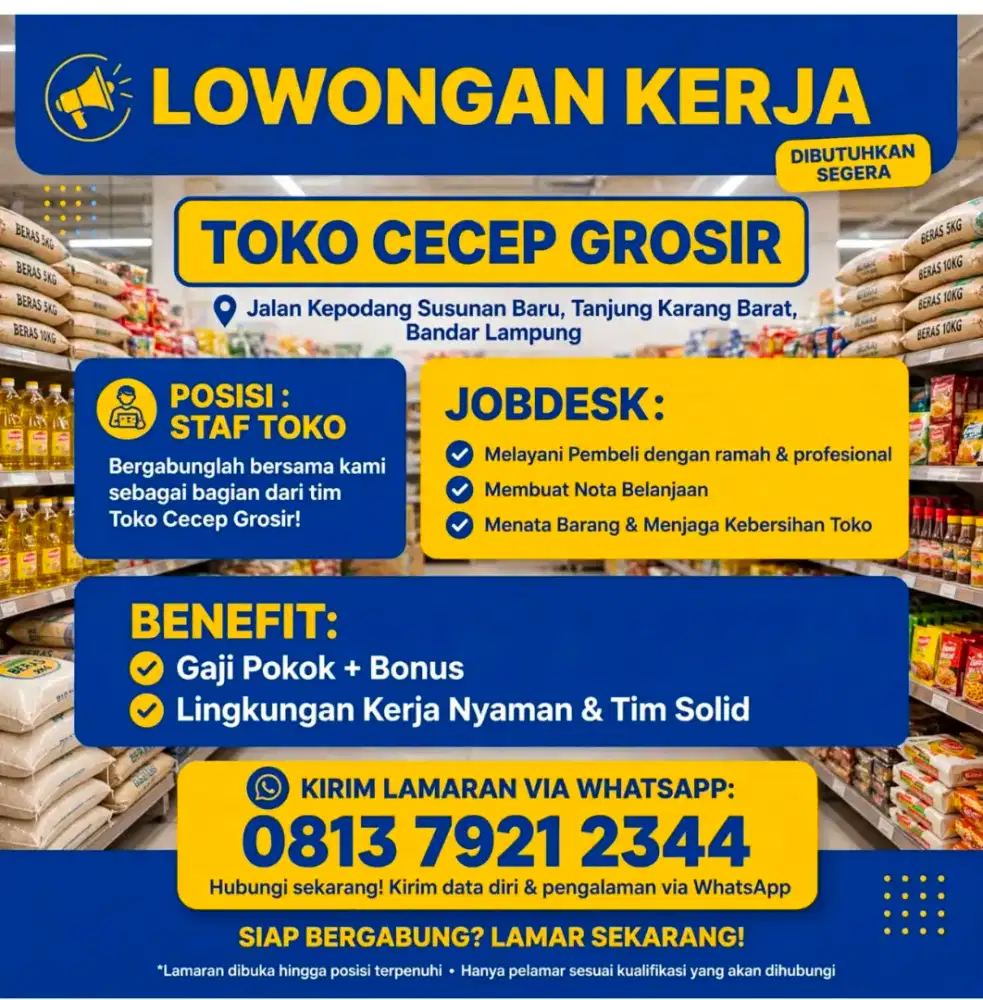 LOWONGAN KERJA WANITA