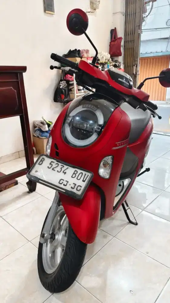 Jual honda scoopy 2025 merah matic