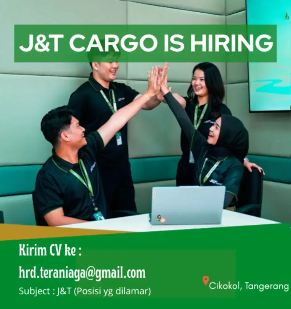 Lowongan Kerja Admin, Kurir, PIC, Driver J&T Cargo Tangerang