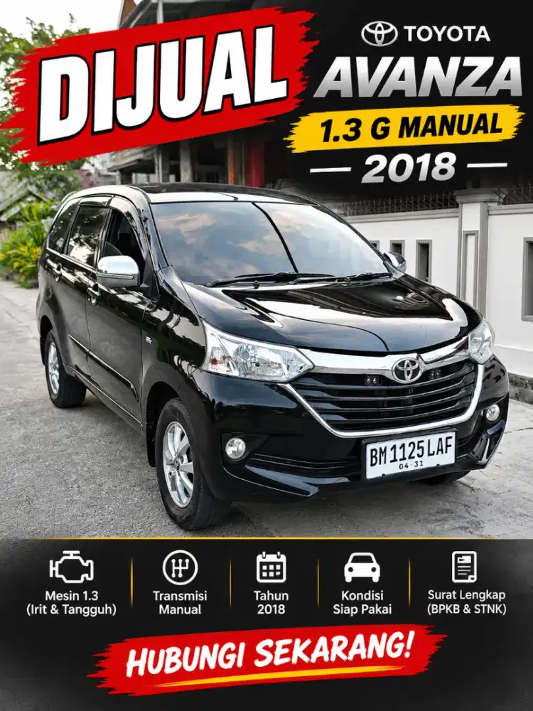 New Avanza G manual 2018