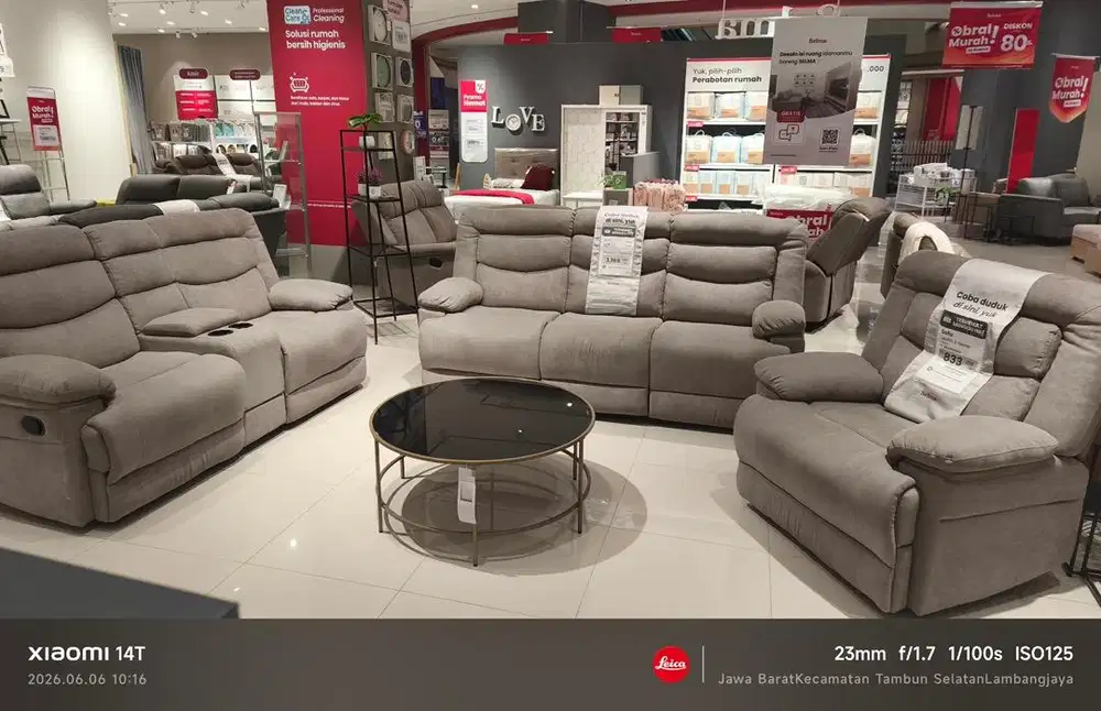 JUAL MURAH SOFA SET RECLINER