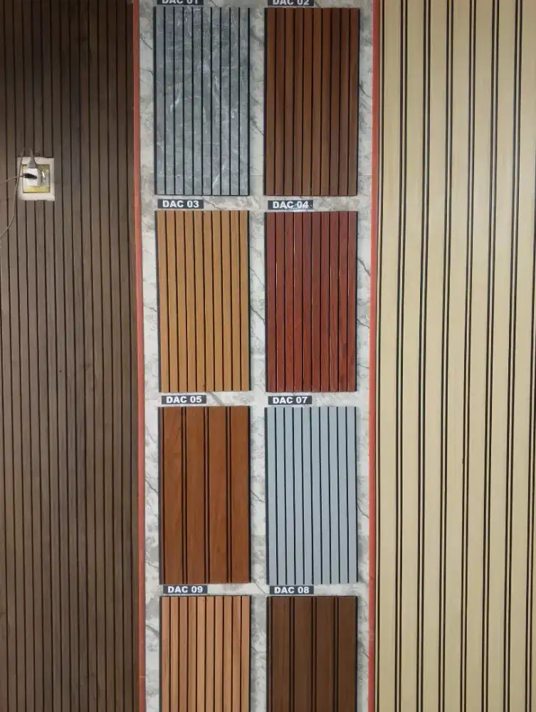 Plafon pvc WPC wall panel outdoor list pigura moulding dll