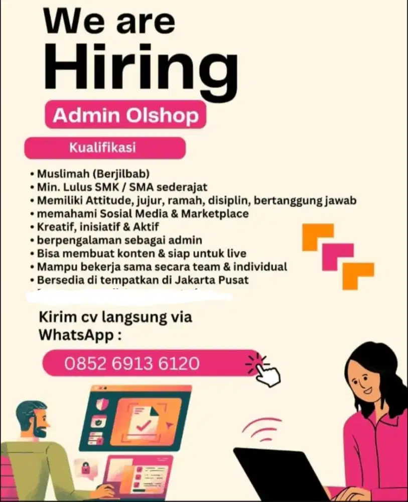 Admin Toko di Thamrin City