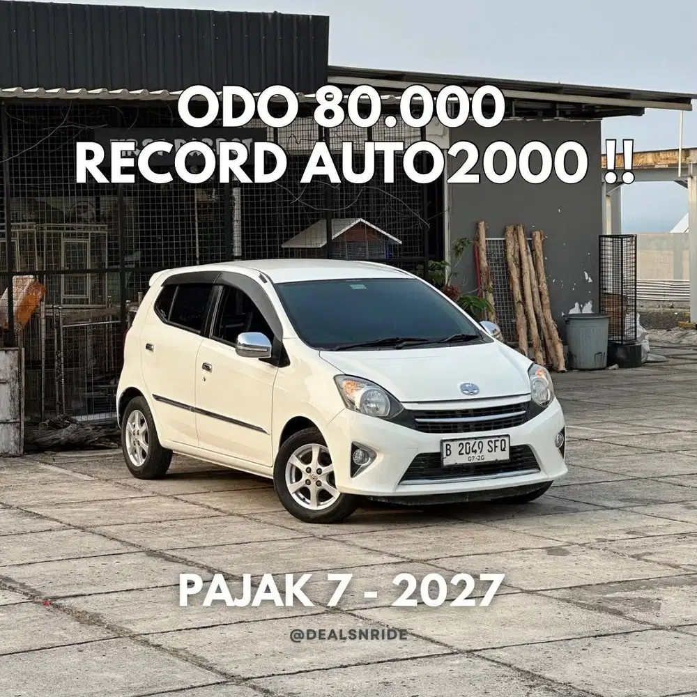 ODO 80.000 ANTIKK !! PAJAK 7/2027 TOYOTA AGYA G MANUAL 2015 ODO ANTIKK