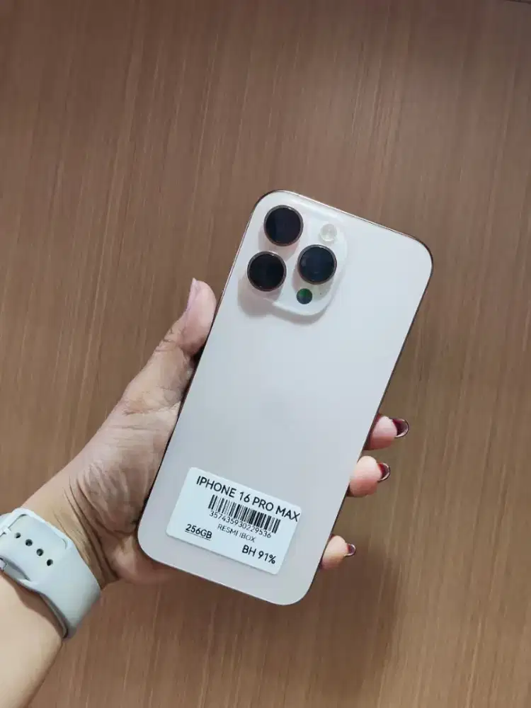 IPHONE 16 PRO MAX - 256GB - KONDISI 95% - BH 90%