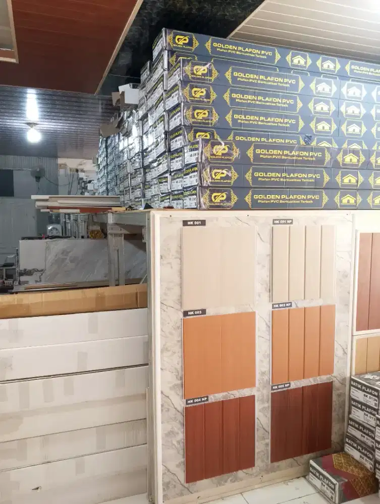 Plafon pvc WPC wall panel outdoor list pigura moulding dll