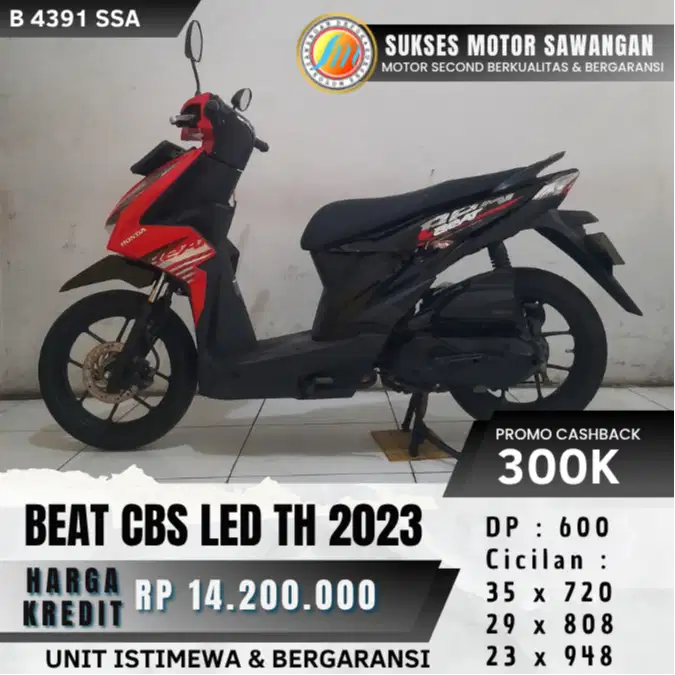 PROMO DP 600 HONDA BEAT FI CBS TH 2023 LED UNIT MULUS DAN BERGARANSI
