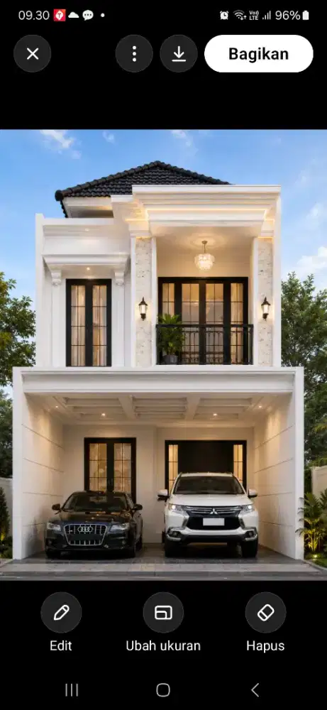 Dijual rumah baru clasik modern