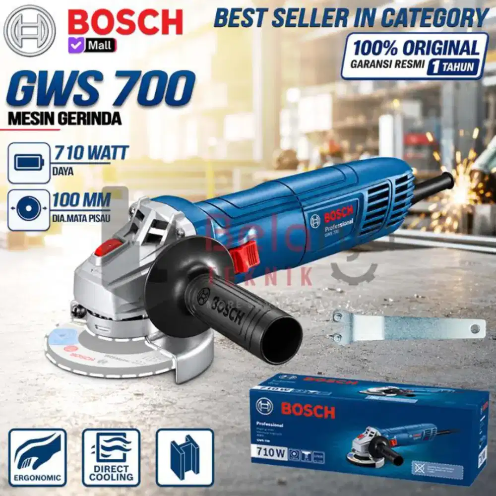 BOSCH GWS 700 Mesin Gerinda Tangan 4 Inch Slepam Grinder
