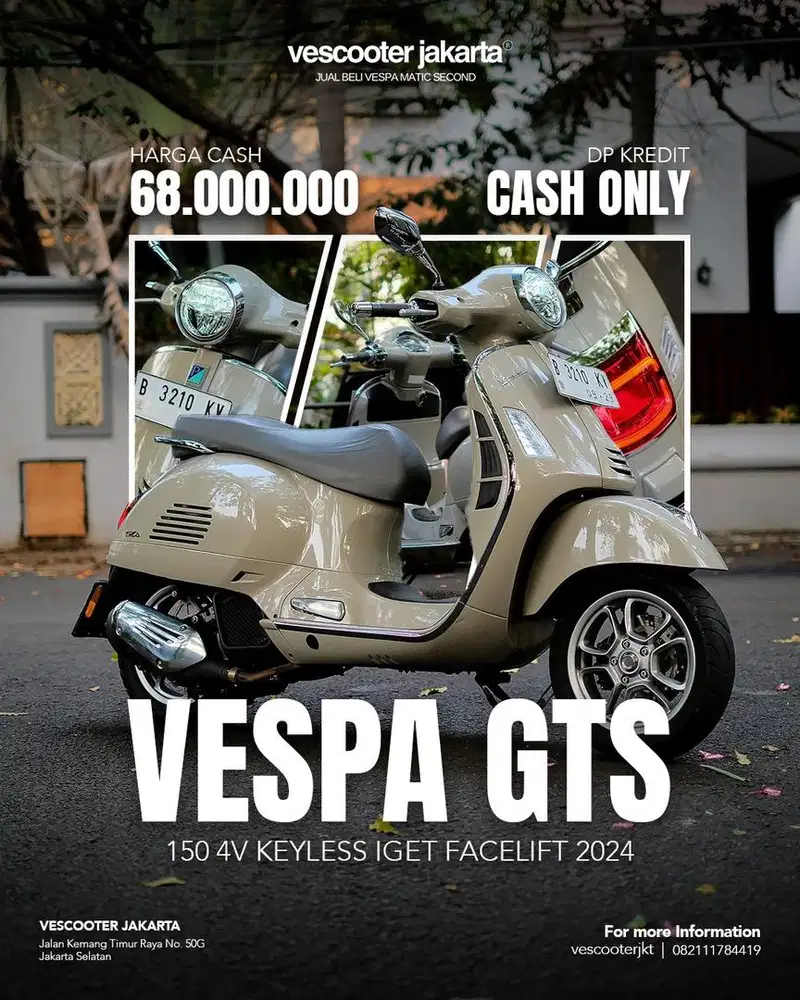 VESPA GTS 150 4V IGET FACELIFT KEYLESS 2024