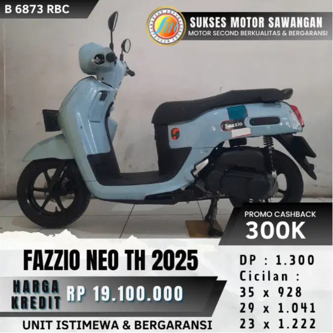 MULUS YAMAHA FAZZIO NEO TH 2025 BIRU KEYLES FAZIO BISA CASH KREDIT
