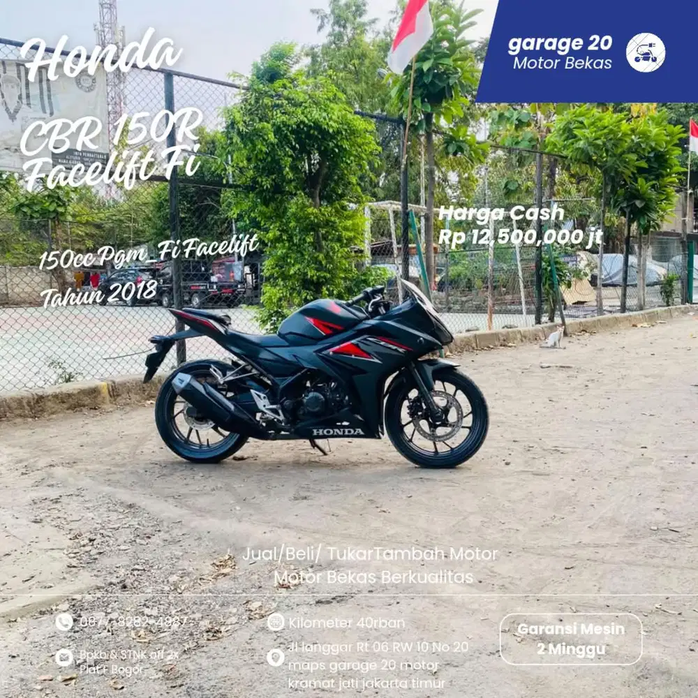 Honda CBR 150cc Facelift Pgm_Fi Tahun 2018