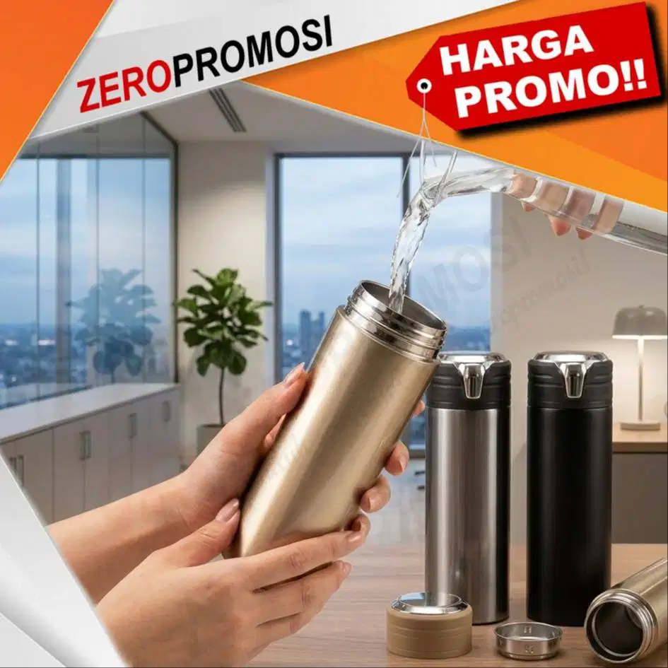 Tumbler BT-80 500ml Custom Logo untuk Merchandise Corporate