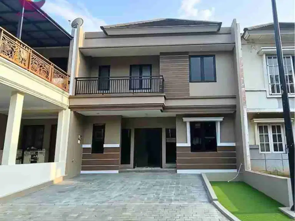 Dijual rumah minimalis modern 2 lantai siap huni di kota wisata