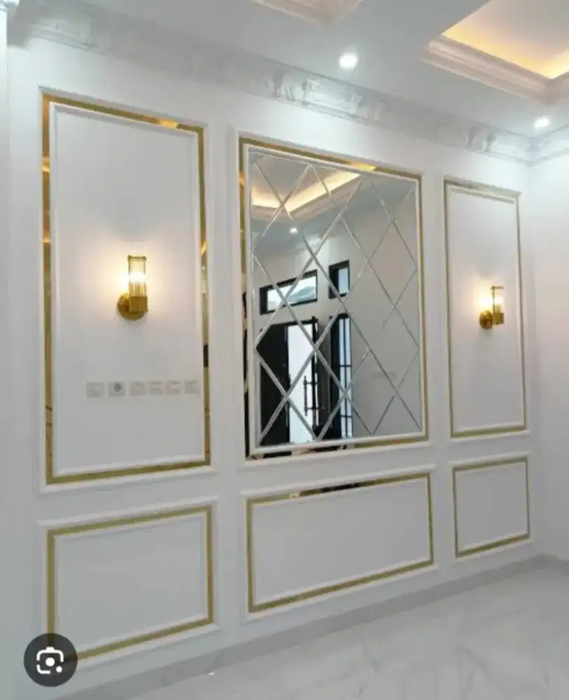 Pengecatan rumah dan pemasangan wallmolding