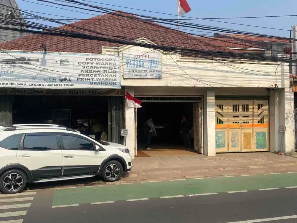JUAL CEPAT RUMAH HOTEL PINGGIR JALAN UTAMA DEWI SARTIKA JAKARTA TIMUR