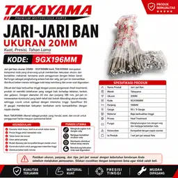 Jari-Jari (Ruji) Merk Takayama 9GX196MM Tkym