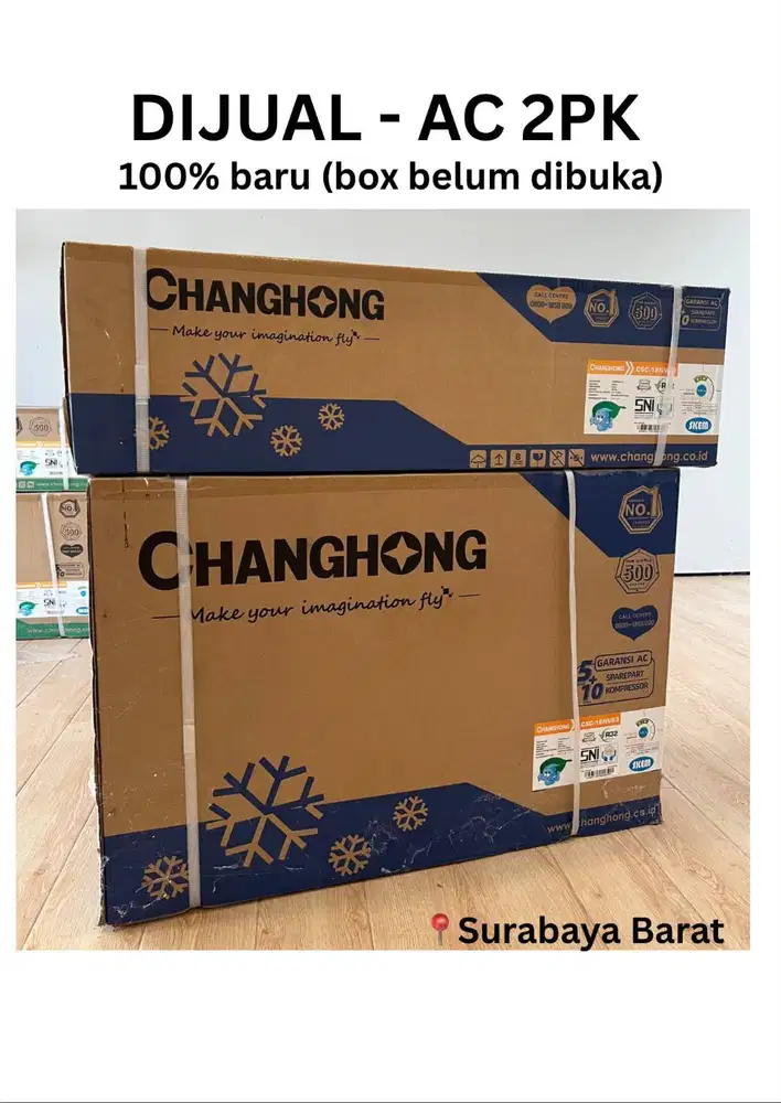 DIJUAL AC 2PK Changhong - 100% BARU Segel. Murah Nego