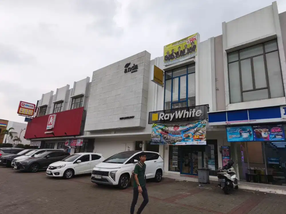 ruko anniva luas hadap jalan di gading serpong