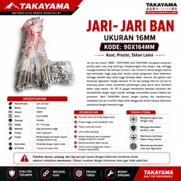 Jari-Jari (Ruji) Merk Takayama 16MM Tkym