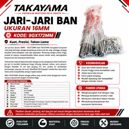 Jari-Jari (Ruji) Merk Takayama 9GX172MM Tkym