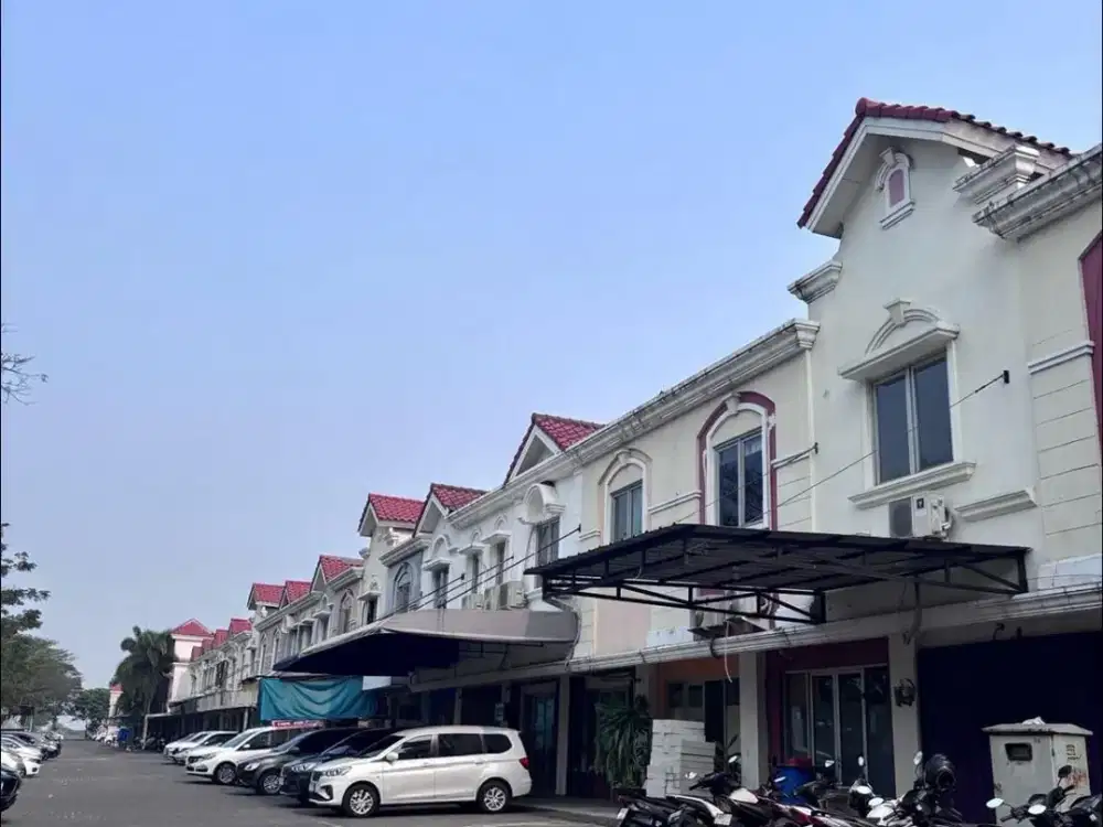 Ruko Deltamas Cikarang Depan Mall AEON 2 Unit Gandeng Rp 3,2 M 2LT SHGB