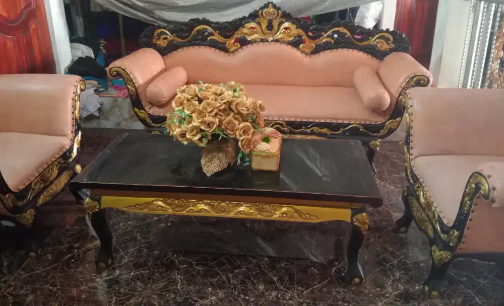 KURSI UKIRAN JEPARA JATI MAHKOTA