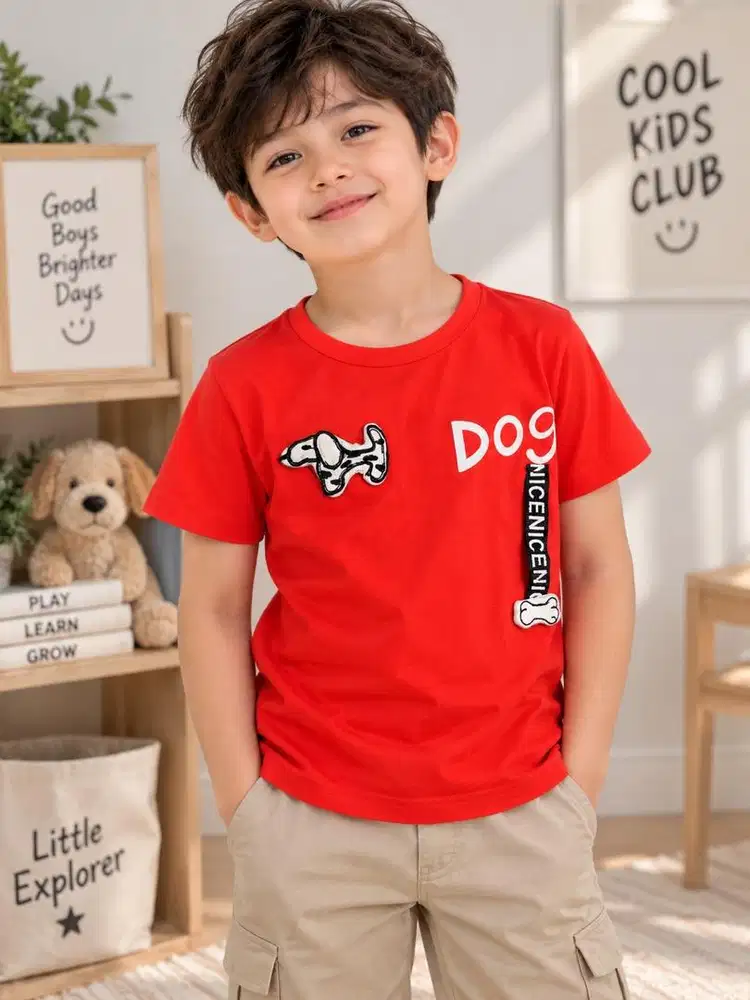 Baju atasan kaos tshirt anak laki laki dog