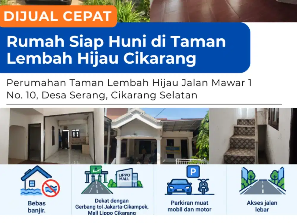[Jual] Rumah Siap Pakai di Lokasi Ramai dan Strategis!