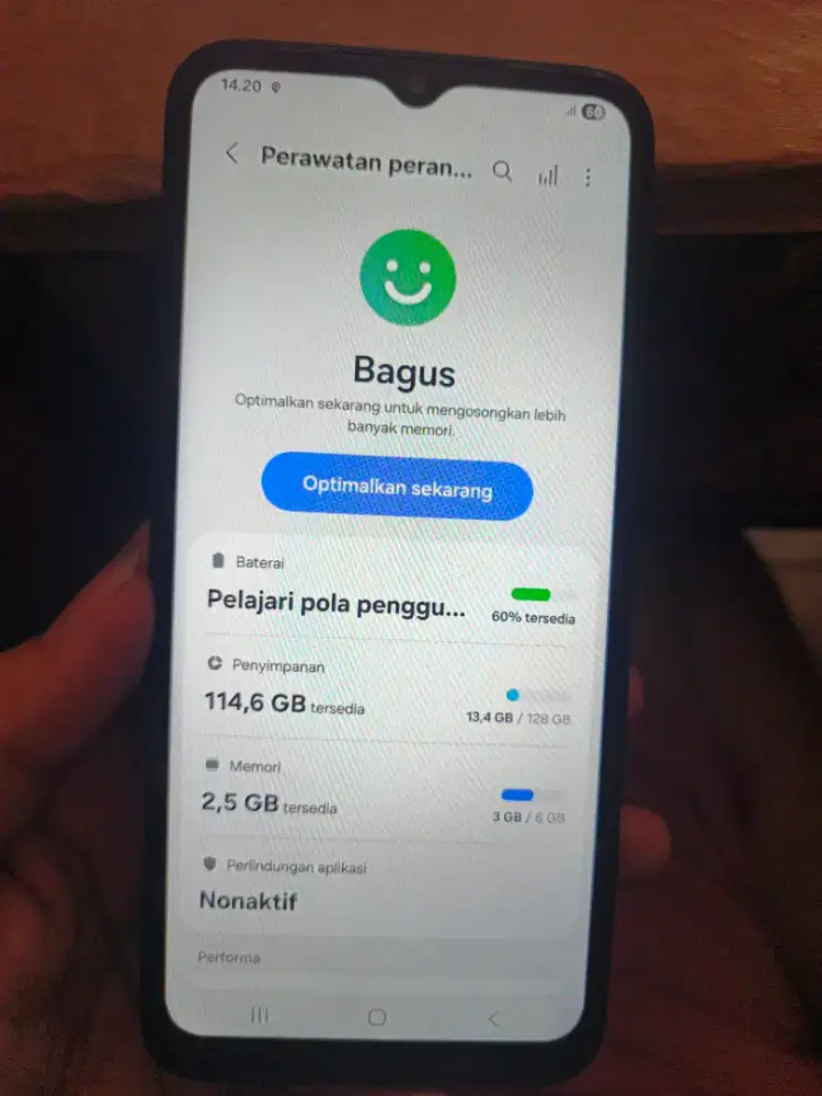 samsung a14 5G a146 ram 6/128gb, minus